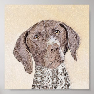 German Shorthaired Pointer Painting - Original Art Poster