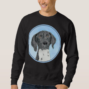German Shorthaired Pointer Painting - Original Art Sweatshirt