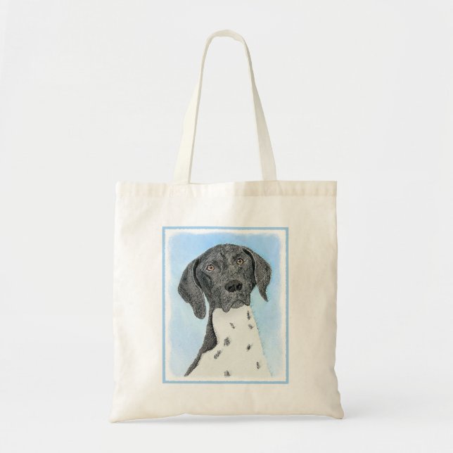 German Shorthaired Pointer Painting - Original Art Tote Bag (Front)