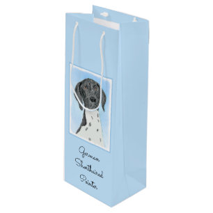 German Shorthaired Pointer Painting - Original Art Wine Gift Bag