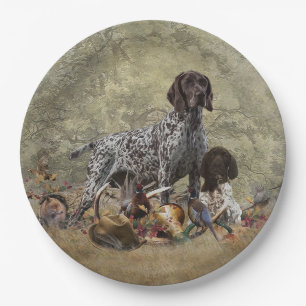 German Shorthaired Pointer Paper Plate