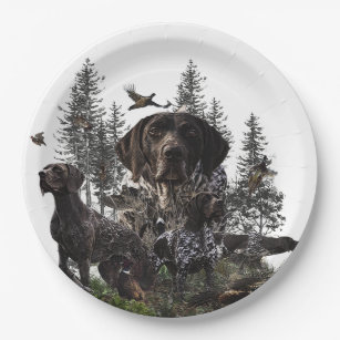 German Shorthaired Pointer      Paper Plate