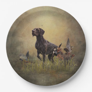 German Shorthaired Pointer   Paper Plate