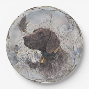 German Shorthaired Pointer Paper Plate