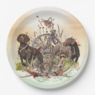 German Shorthaired Pointer      Paper Plate