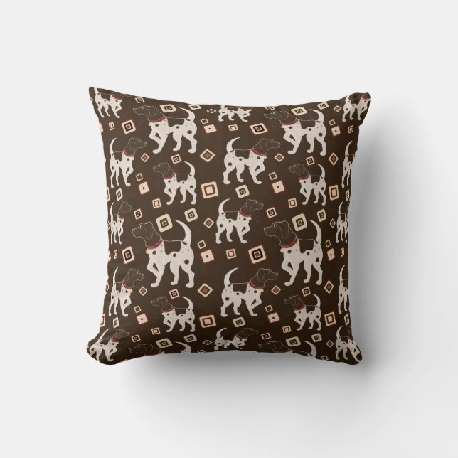 German Shorthaired Pointer Pattern Cushion (Front)