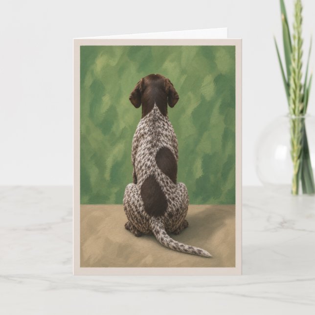 German Shorthaired Pointer Pet Sympathy Card (Front)