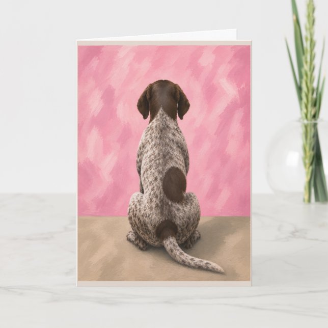 German Shorthaired Pointer Pet Sympathy Card (Front)