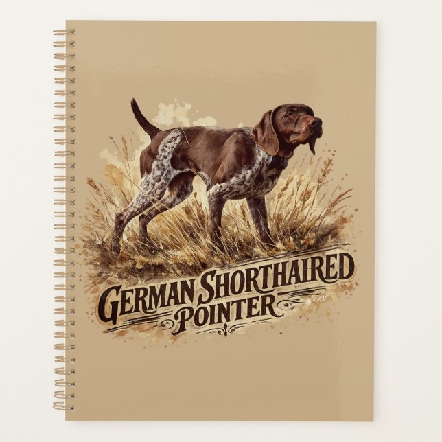 German Shorthaired Pointer  Planner (Front)