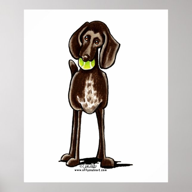 German Shorthaired Pointer Playtime Poster (Front)