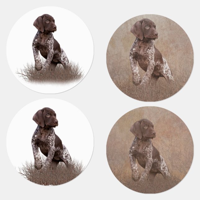 german shorthaired pointer puppy tapestry poster b (Group)