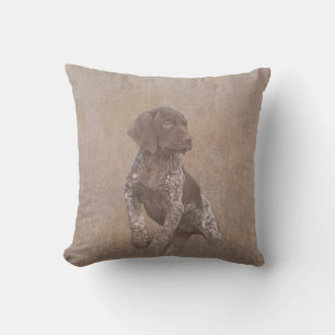 german shorthaired pointer puppy tapestry poster b cushion