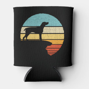  German Shorthaired Pointer Retro Vintage 60s 70s  Can Cooler
