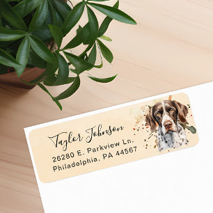 German Shorthaired Pointer Return Address Label