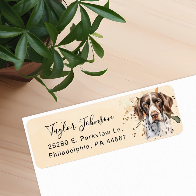 German Shorthaired Pointer Return Address Label (Creator Uploaded)