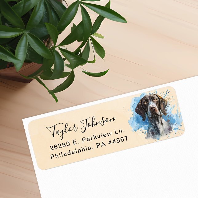 German Shorthaired Pointer Return Address Label (Creator Uploaded)