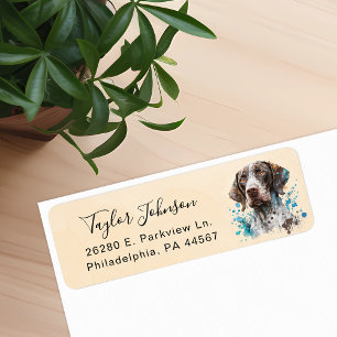German Shorthaired Pointer Return Address Label