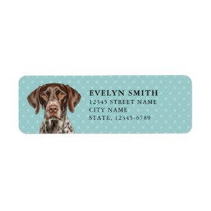 German Shorthaired Pointer Return Address Labels