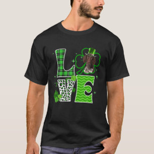 German Shorthaired Pointer Shamrock Irish St Patri T-Shirt