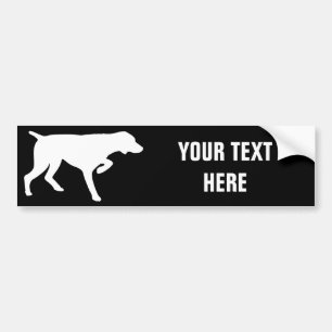 German Shorthaired Pointer silhouette Bumper Sticker