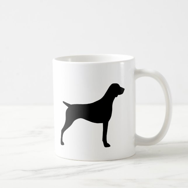 German Shorthaired Pointer Silhouettes Coffee Mug (Right)