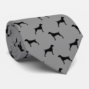 German Shorthaired Pointer Silhouettes Pattern Tie