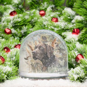 German Shorthaired Pointer Snowglobe