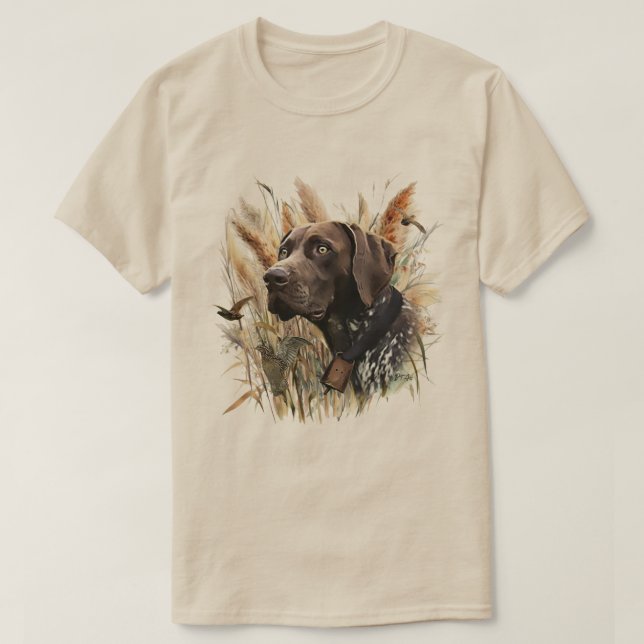 German Shorthaired Pointer  T-Shirt (Design Front)