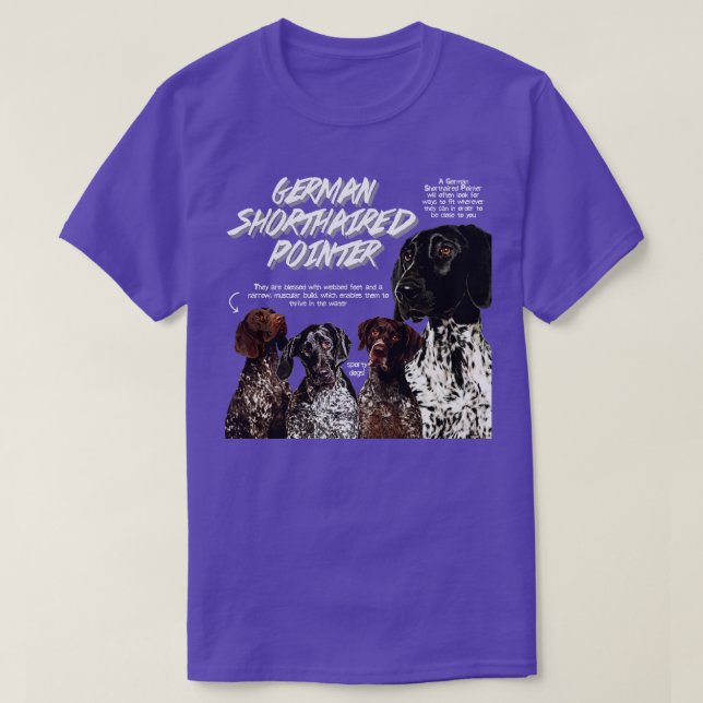 German Shorthaired Pointer T-Shirt (Design Front)