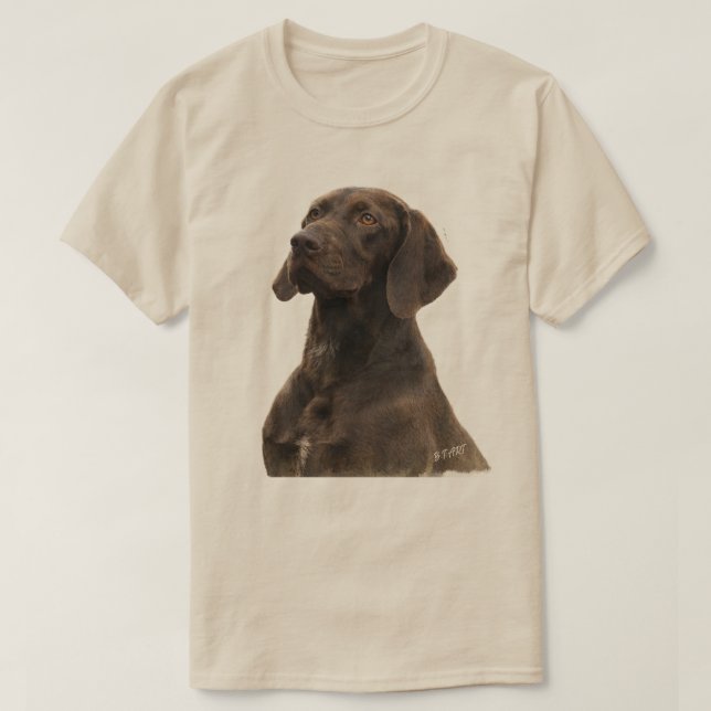 German Shorthaired Pointer  T-Shirt (Design Front)