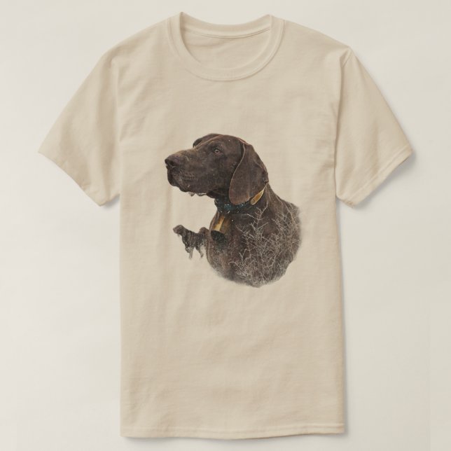 German Shorthaired Pointer  T-Shirt (Design Front)