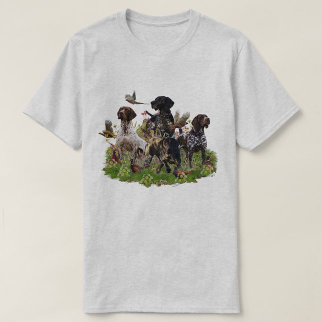 German Shorthaired Pointer  T-Shirt (Design Front)
