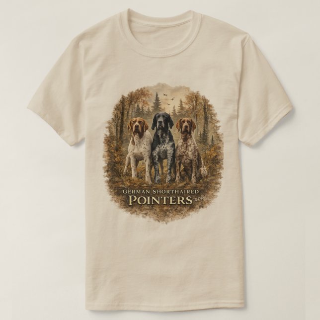 German Shorthaired Pointer  T-Shirt (Design Front)