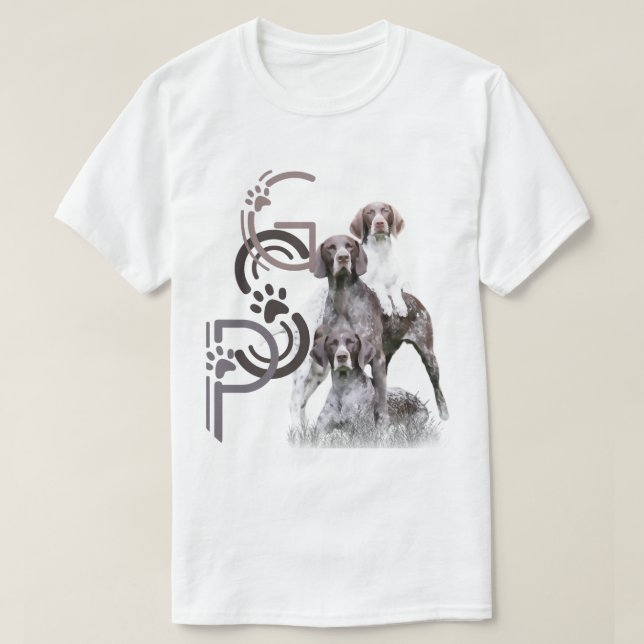 German Shorthaired Pointer  T-Shirt (Design Front)