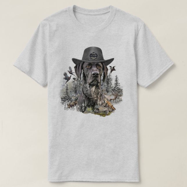 German Shorthaired Pointer  T-Shirt (Design Front)