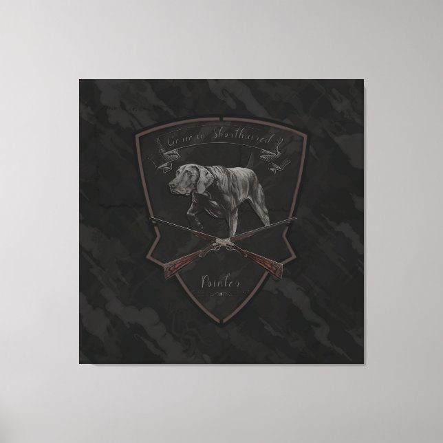 German Shorthaired Pointer  Tapestry Canvas Print (Front)