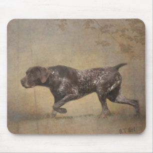 German Shorthaired Pointer Tapestry Poster Acrylic Mouse Mat