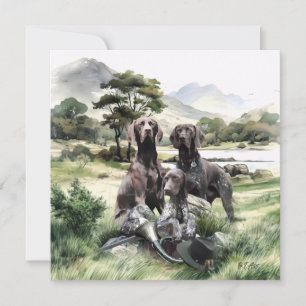 German Shorthaired Pointer  Thank You Card