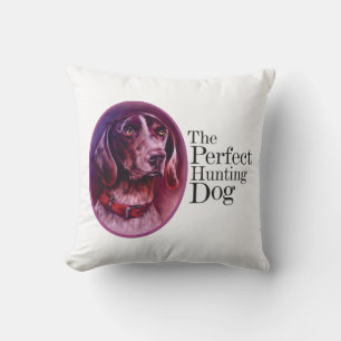 German Shorthaired Pointer throw pillow