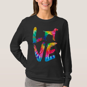 German Shorthaired Pointer Tie Dye Love Dog Mum Da T-Shirt