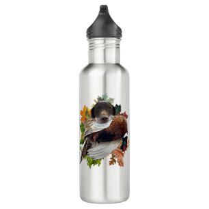 German Shorthaired Pointer with pheasant Snow Glob 710 Ml Water Bottle