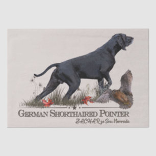 German Shorthaired Pointer, ZACHAR Tapestry Poster Tissue Paper