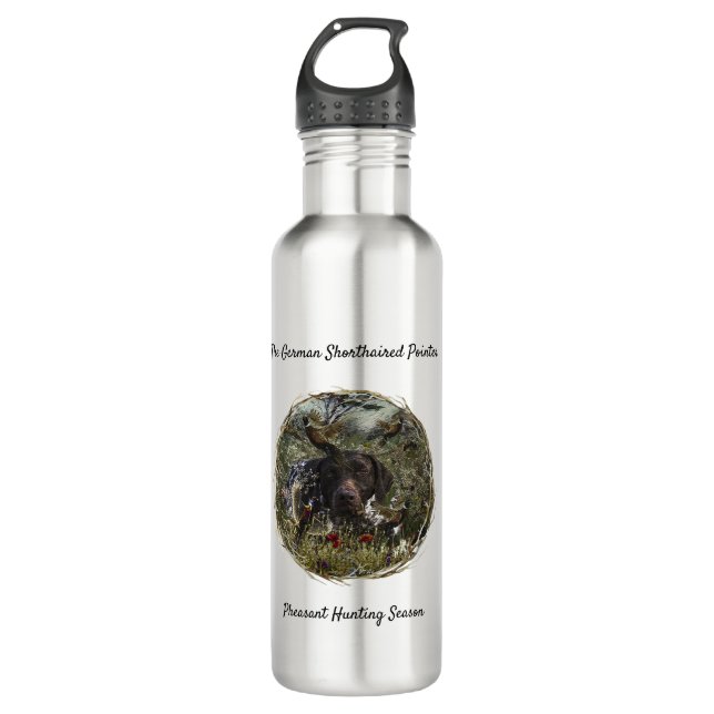 German Shorthaired Pointers 710 Ml Water Bottle (Front)