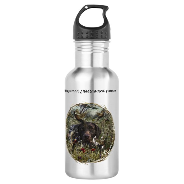 German Shorthaired Pointers 710 Ml Water Bottle (Front)