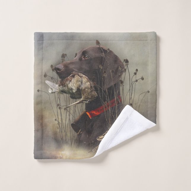 German Shorthaired Pointers Bath Towel Set (Wash Cloth)