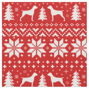 German Shorthaired Pointers Christmas Holiday Fabric