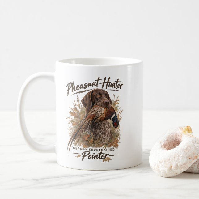German Shorthaired Pointers  Coffee Mug (With Donut)