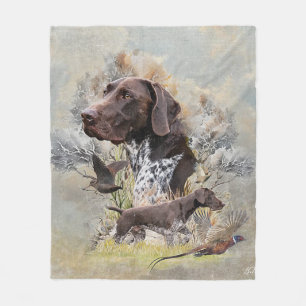 German Shorthaired Pointers  Fleece Blanket
