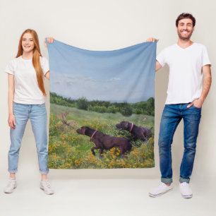 German Shorthaired Pointers    Fleece Blanket