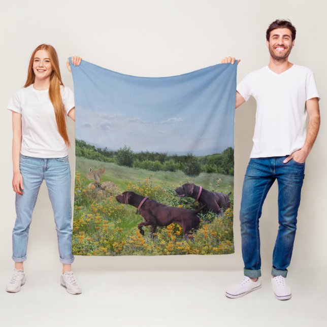 German Shorthaired Pointers    Fleece Blanket (In Situ)